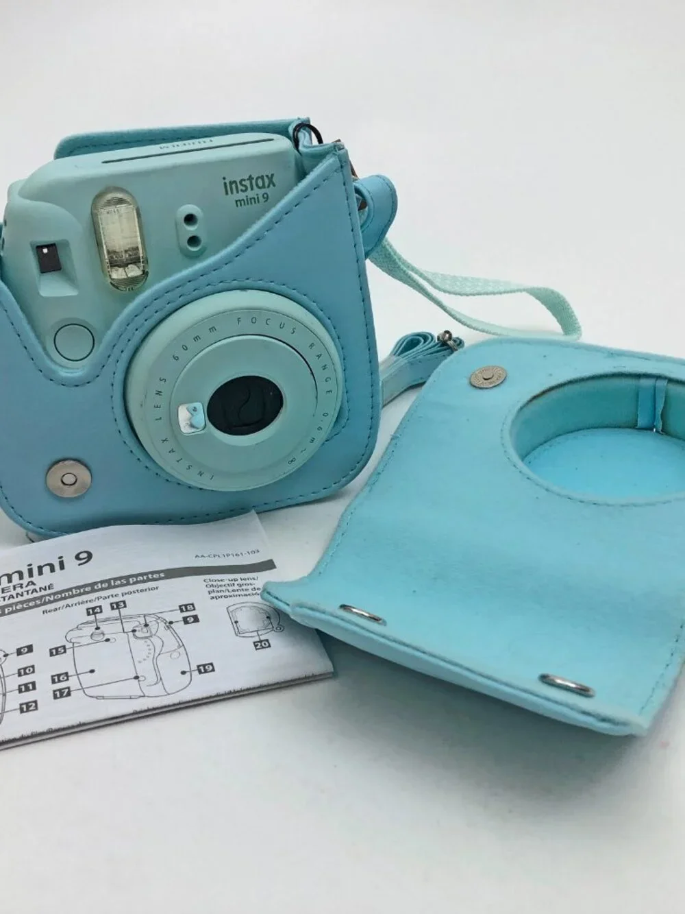 Fujifilm Instax Mini 9 Instant Film Camera Blue With Case